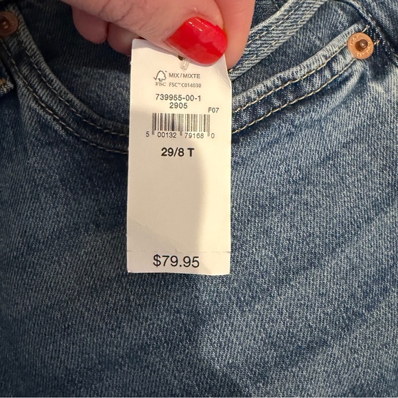 Gap Mid-Rise Cuffed 90s Loose Jeans - Size 29/8 Tall - NWT - Picture 5 of 6